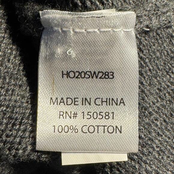 New Flag & Anthem Men's Gray Buttoned Neck Knitted Hoodie Sweater Size Small NWT - Picture 6 of 6